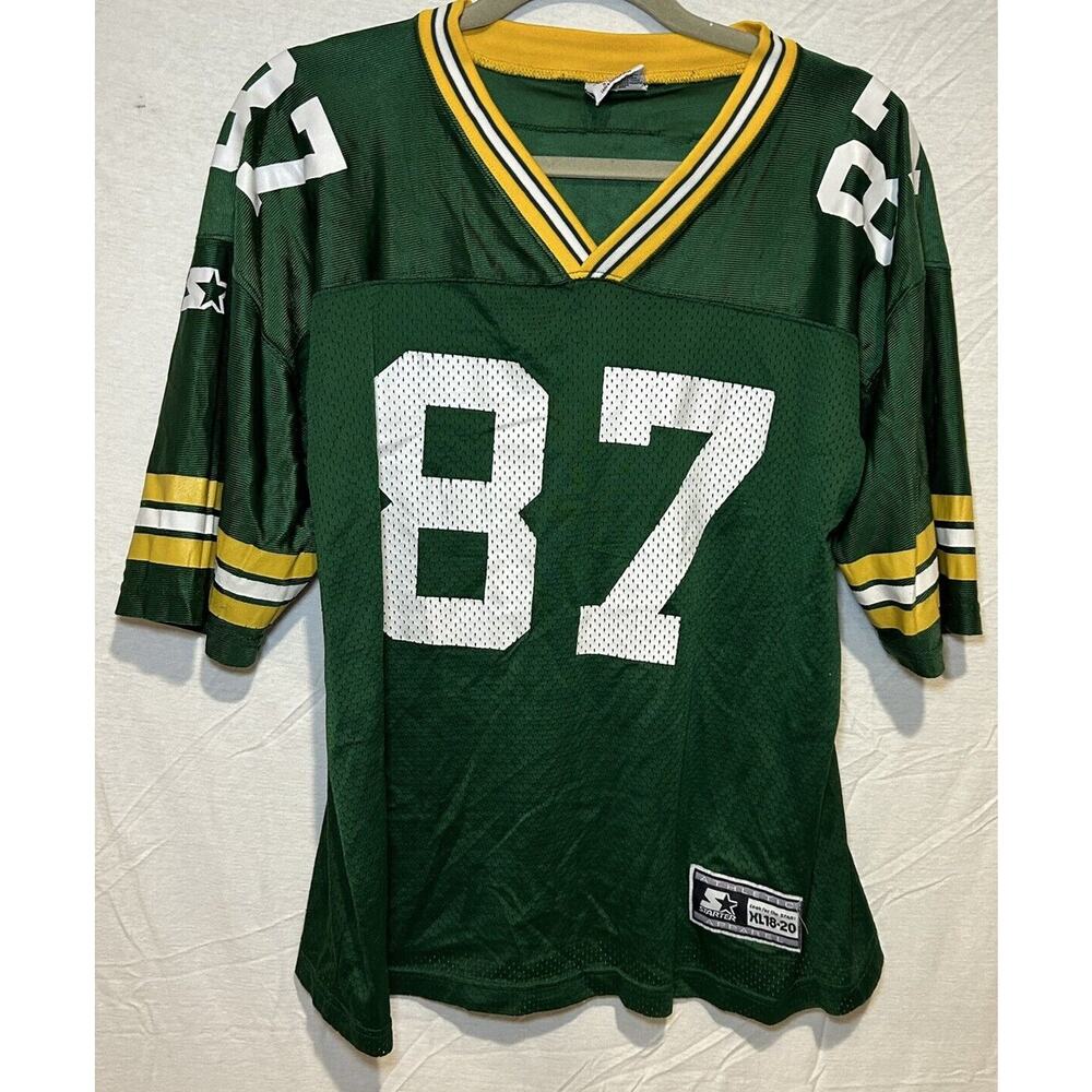 Starter NFL 1995 Robert Brooks #87 Green Bay Packers Jersey Youth XL